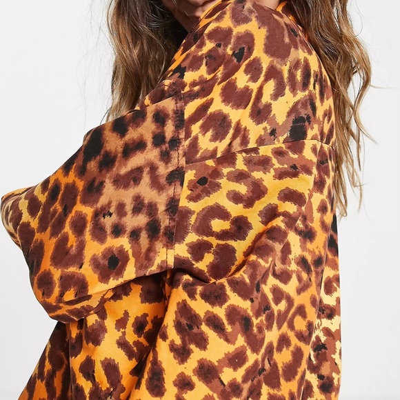 Native Youth oversized shacket leopard print - Picture 3 of 10